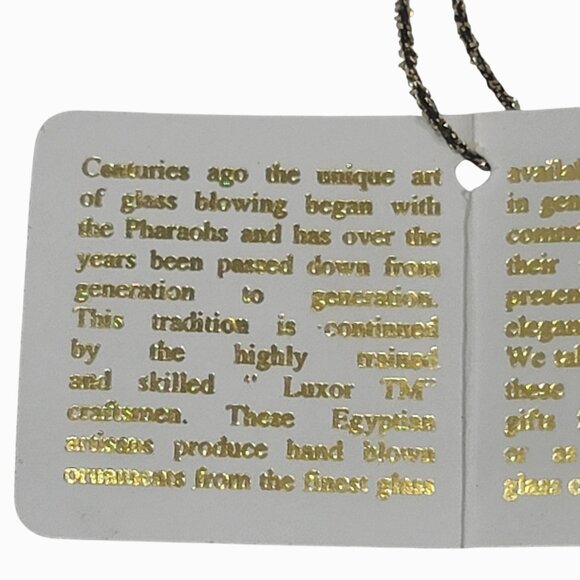 Kurt S. Adler Luxor Collection Glass Ornament Green Gold - Picture 8 of 9